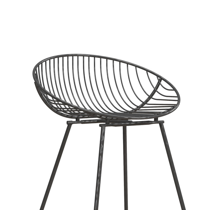 Ellis wire counter height bar stool -  Gray