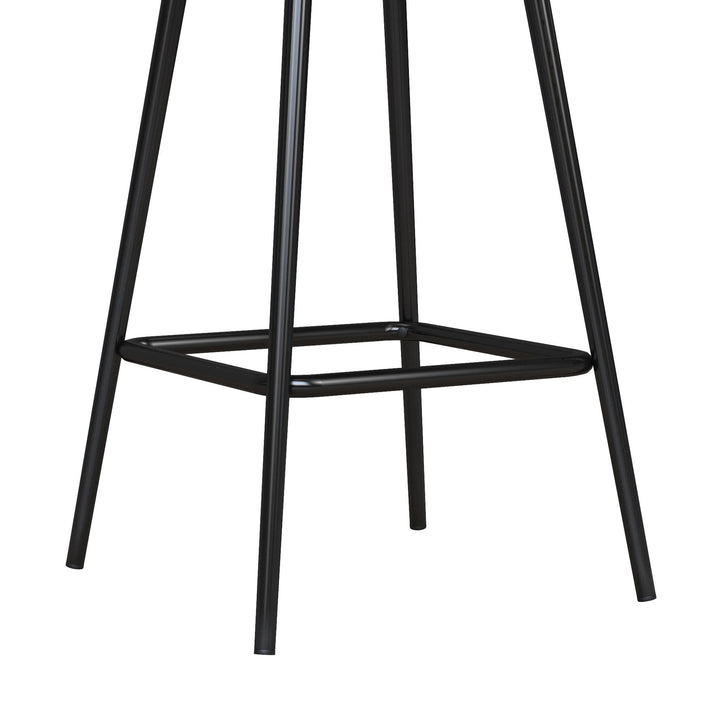 upholstered counter stool - Black