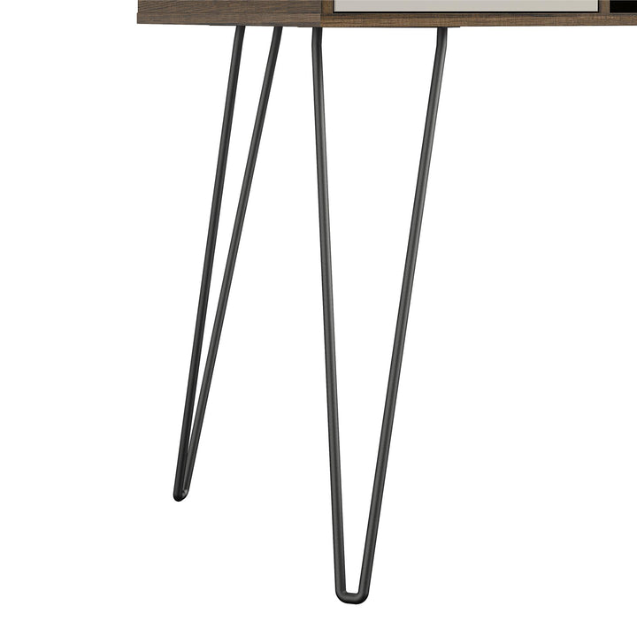 Concord desk with multiple drawers -  Brown Oak