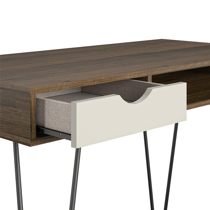 Durable Concord Computer Desk -  Brown Oak