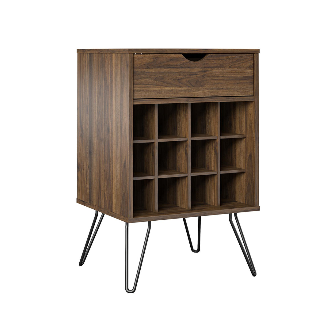 Concord stand with multiple shelves -  Florence Walnut