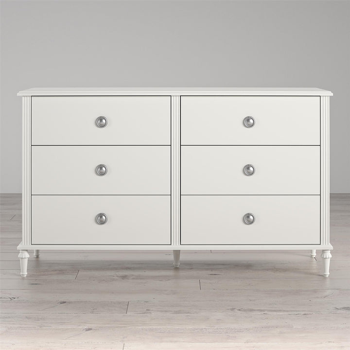 Rowan Valley Arden 6 Drawer Dresser -  White