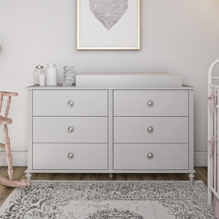 Changing table topper for dressers -  Dove Gray