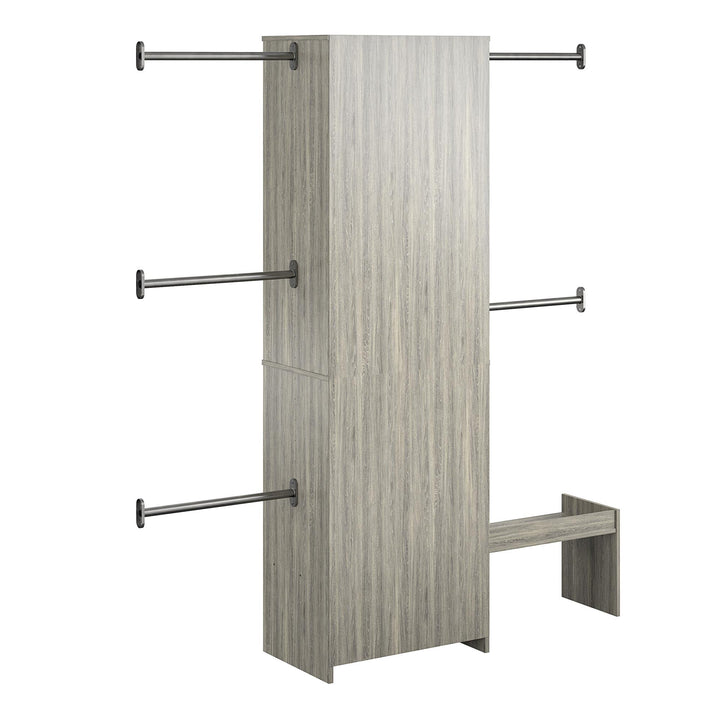 Nova adjustable storage for kids' clothes - Gray Oak