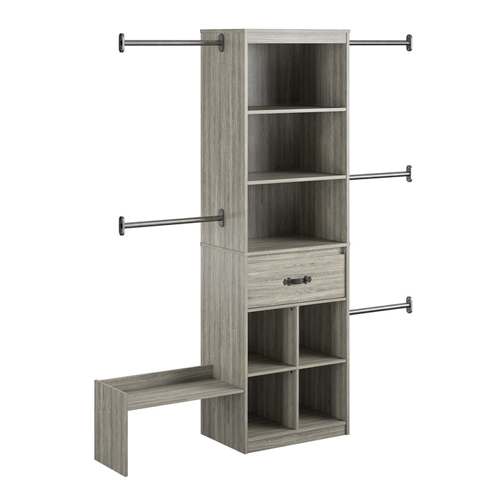 Child-friendly wardrobe adjustments with Nova - Gray Oak