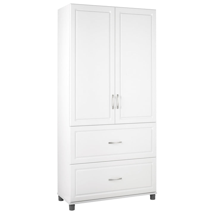 Kendall 36" Multipurpose Storage Cabinet with 5 Shelves - White