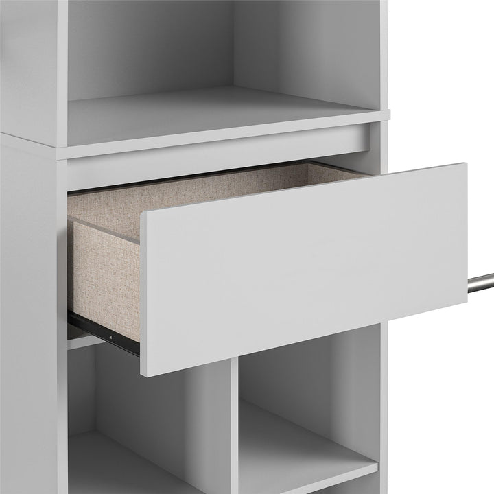 Grow with Me Adjustable Closet Organizer System with Adjustable Poles - Dove Gray