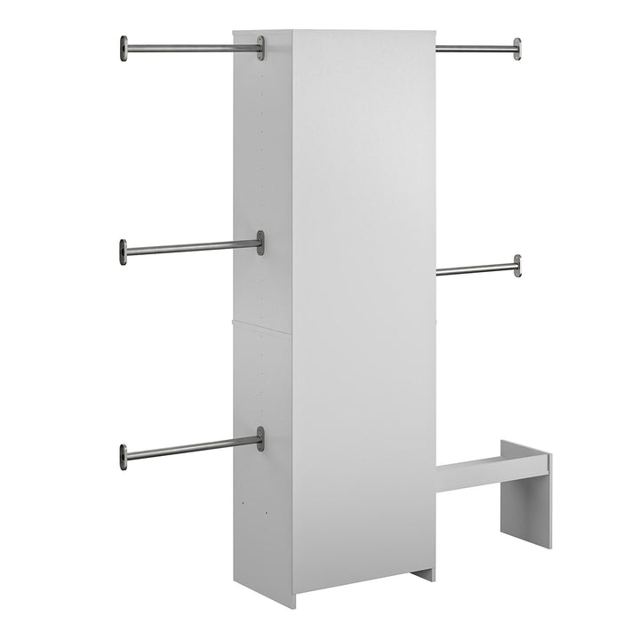 Grow with Me Adjustable Closet Organizer System with Adjustable Poles - Dove Gray