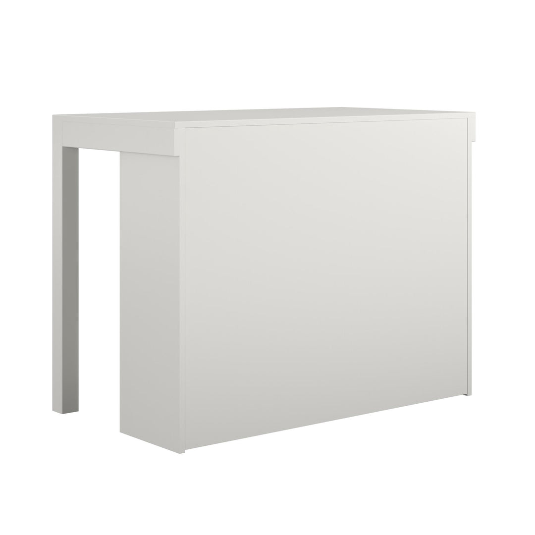 Parsons brand desk with dedicated drawer storage -  White