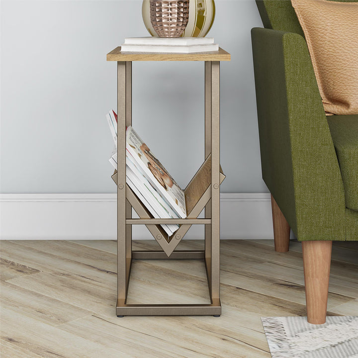 Modern Regal table design -  Walnut
