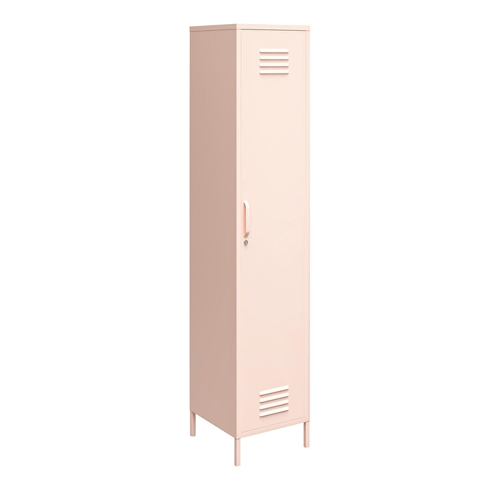 Single door cabinet with shelves - Pink