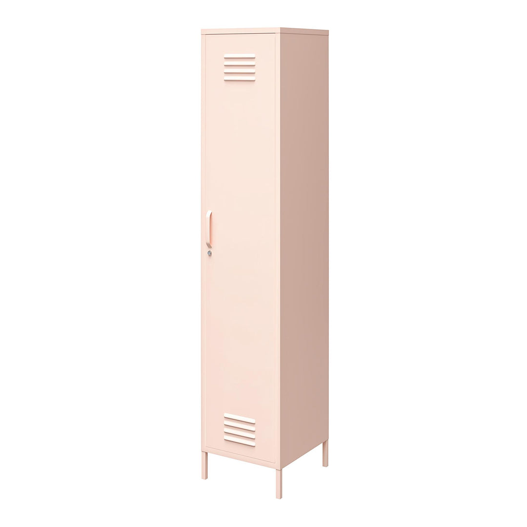 Single door metal locker cabinet - Pink