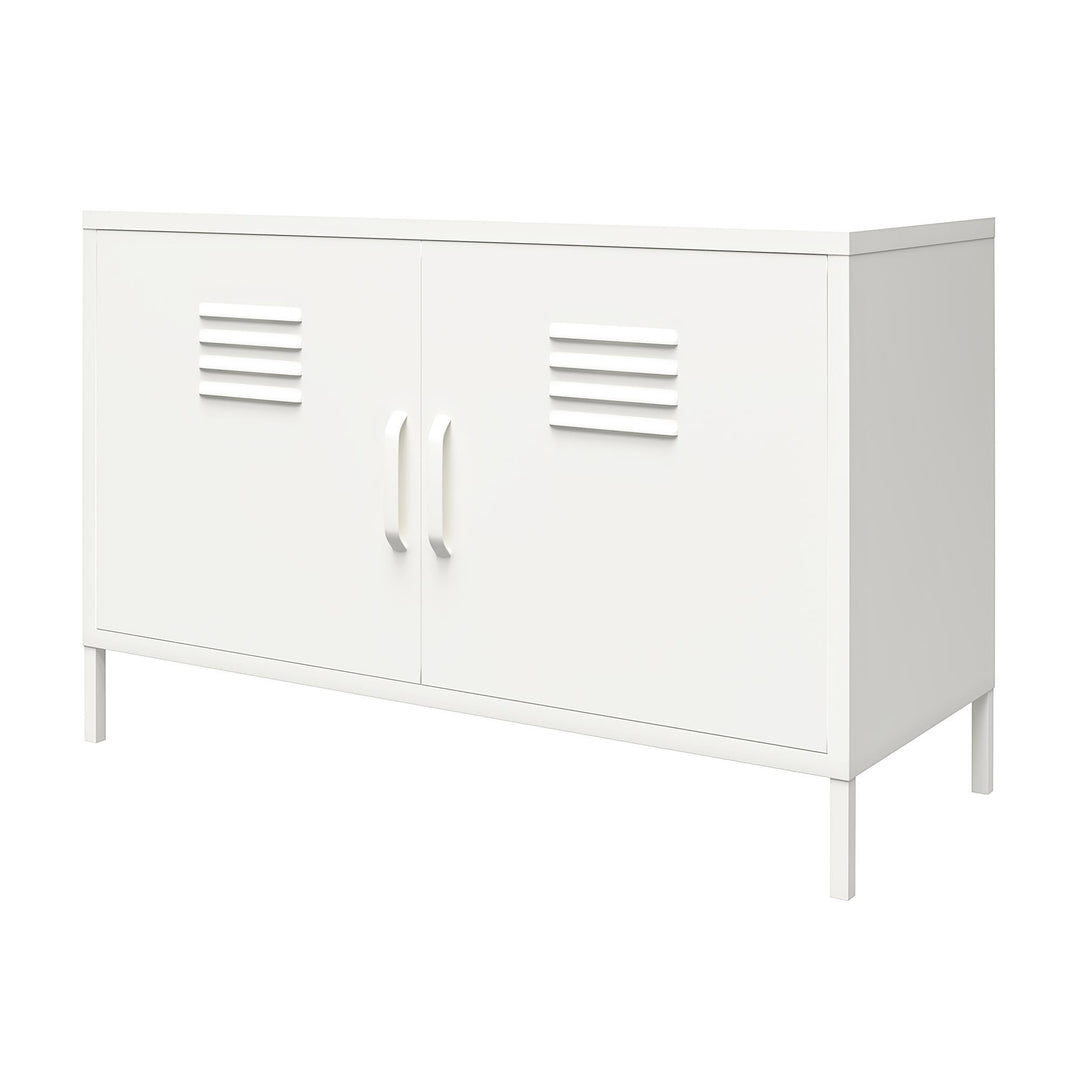 Accent cabinet with doors - White