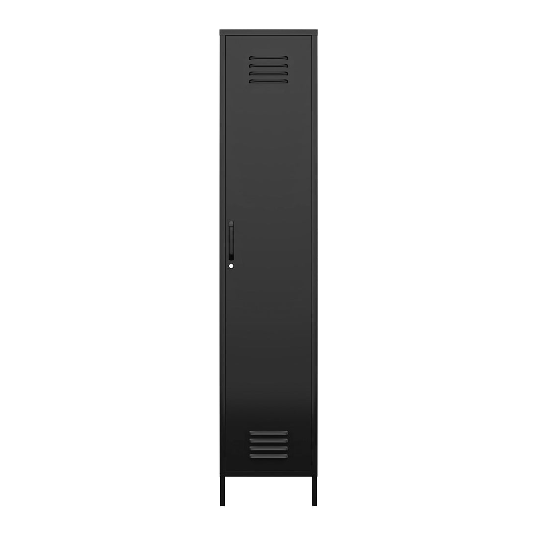 Single door storage cabinet - Black