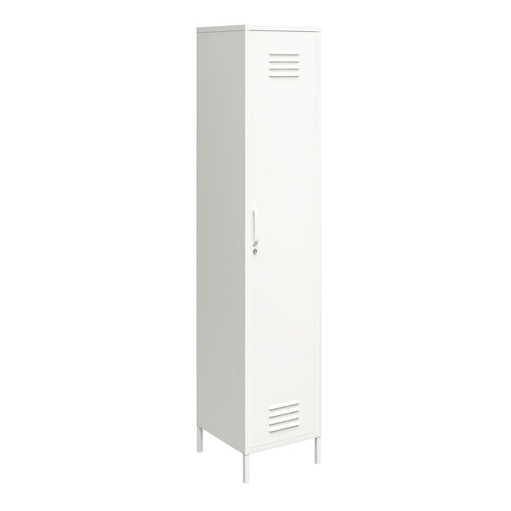 Single door storage cabinet - White