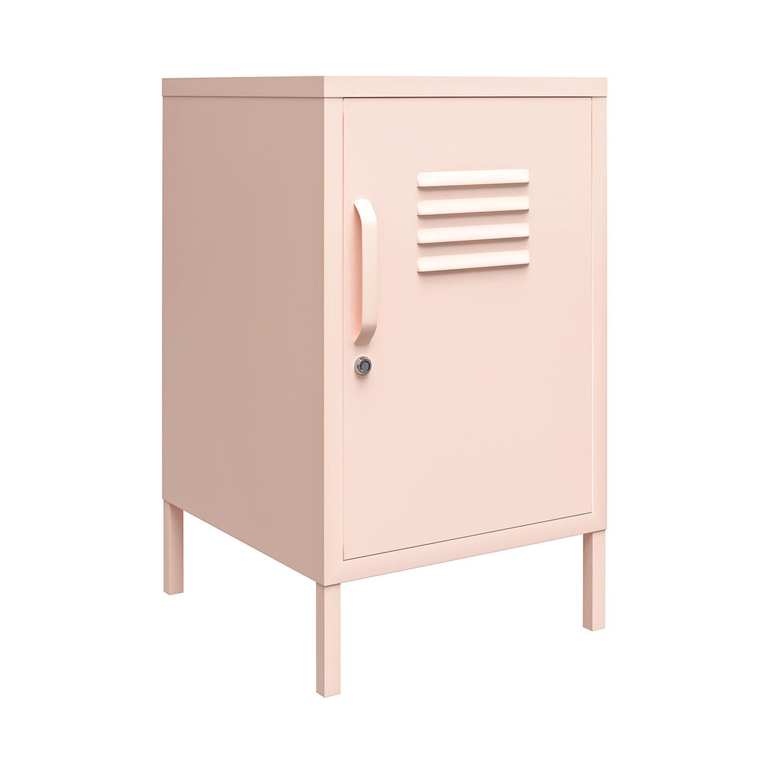 Metal locker nightstand- Pink