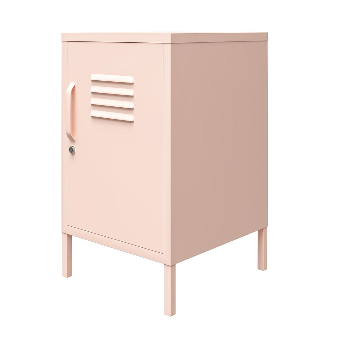End table with cabinet door- Pink