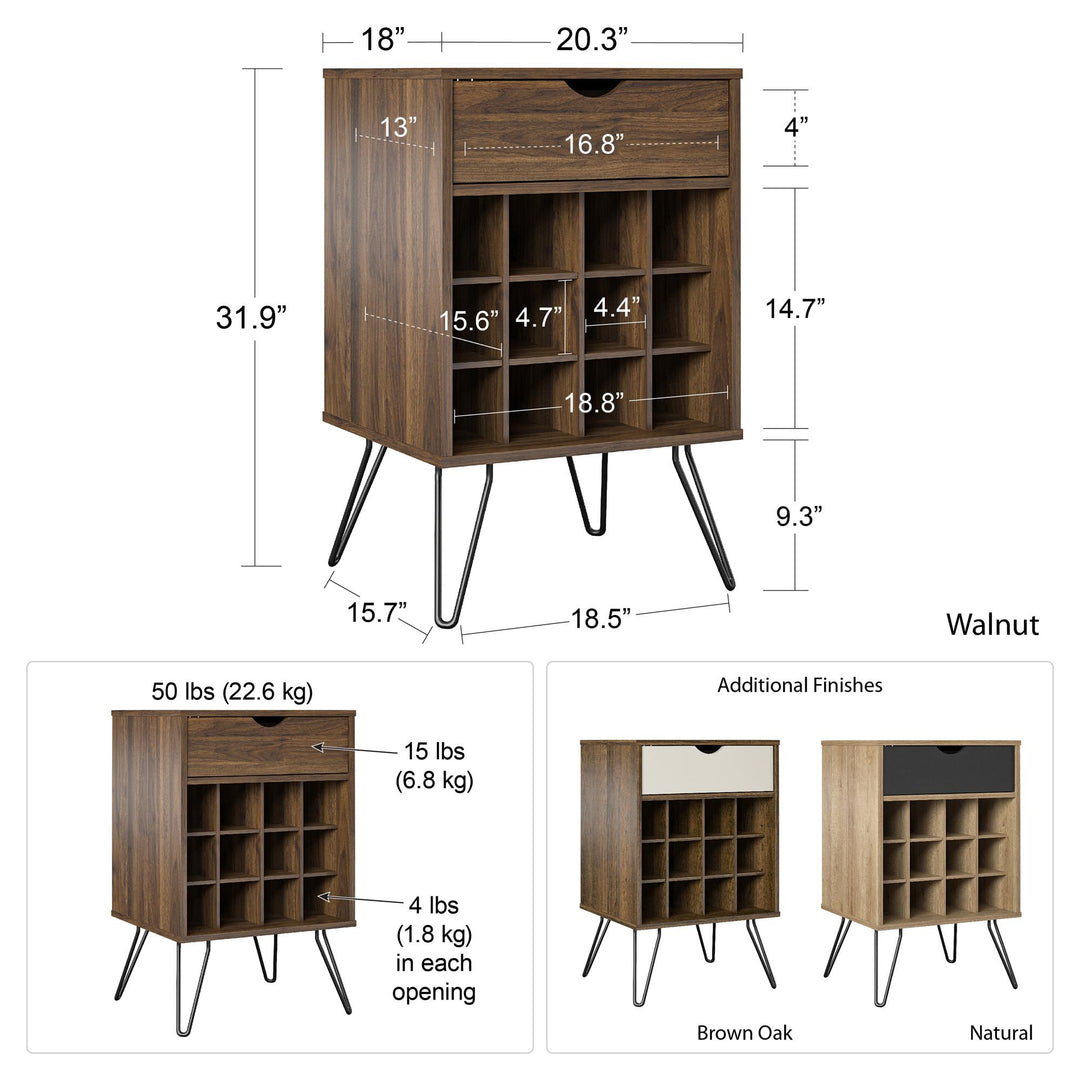 Concord Beverage Storage Stand - Natural