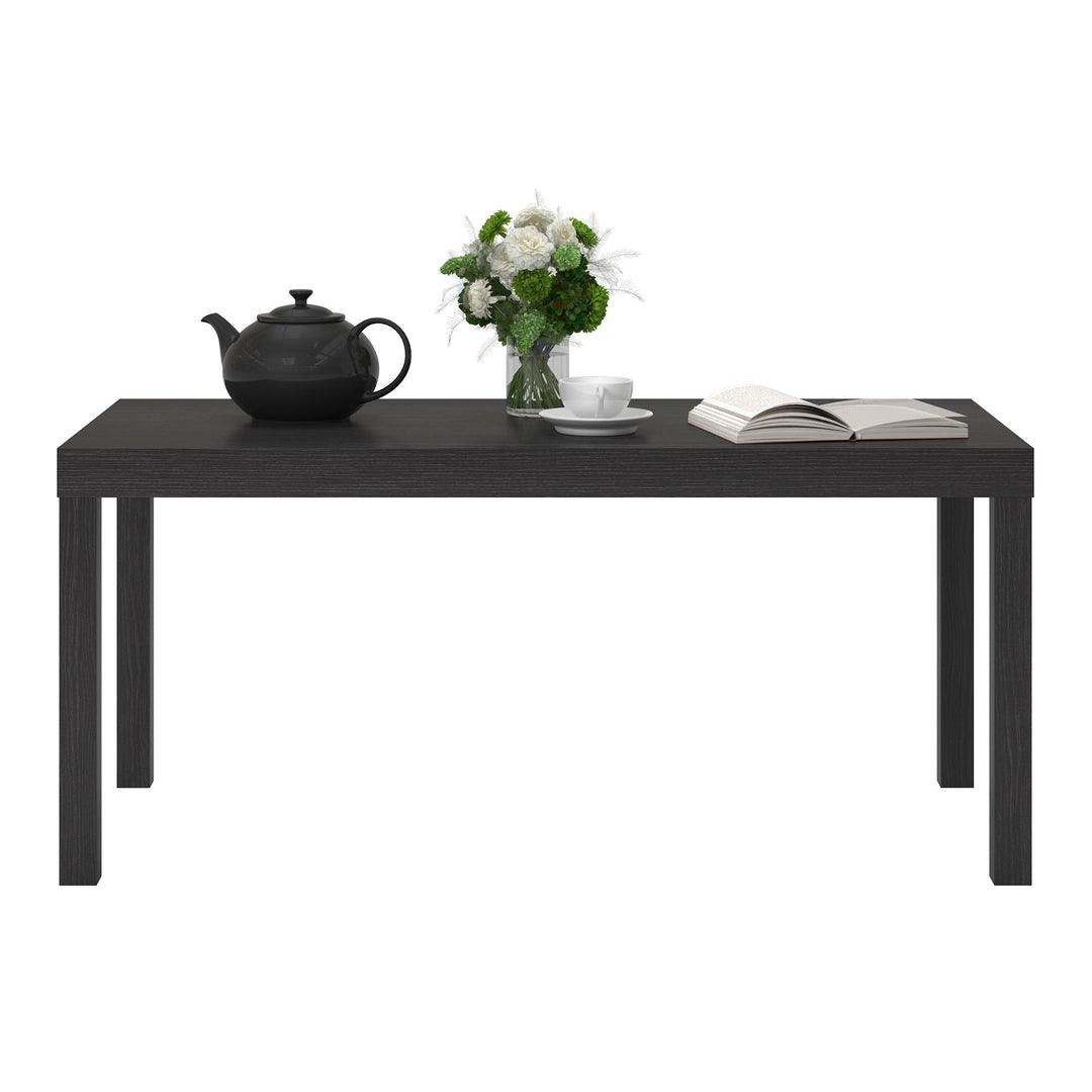 Parsons Coffee Table with Large Top -  Espresso