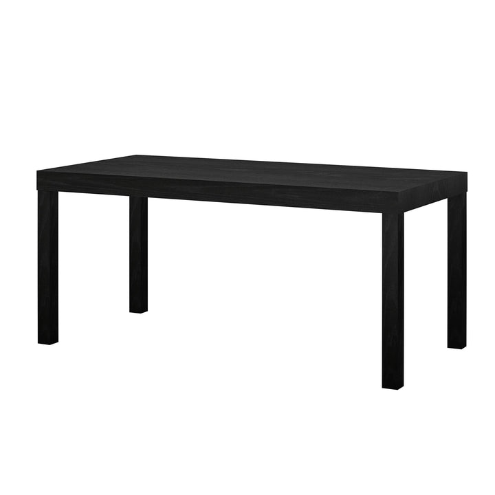 Parsons Coffee Table with Large Hollow Core -  Black Oak