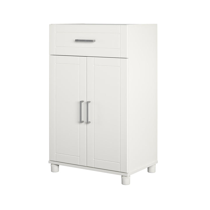 24 inch storage cabinet with drawer -  White