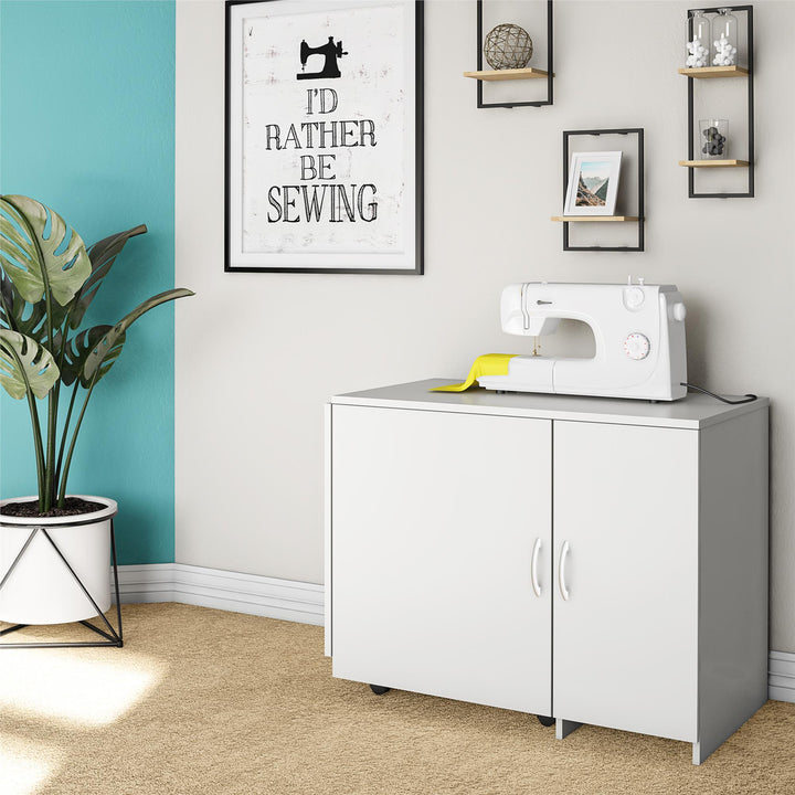 Best Arleta Swivel Craft Desk -  White