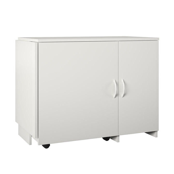 Arleta Design Swivel Craft Desk and Workbench -  White