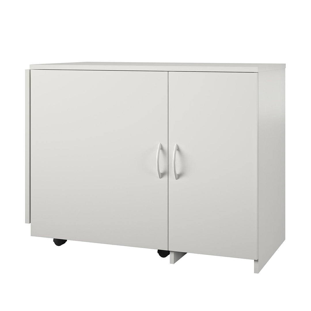 Best Swivel Craft Desk and Workbench with Storage -  White