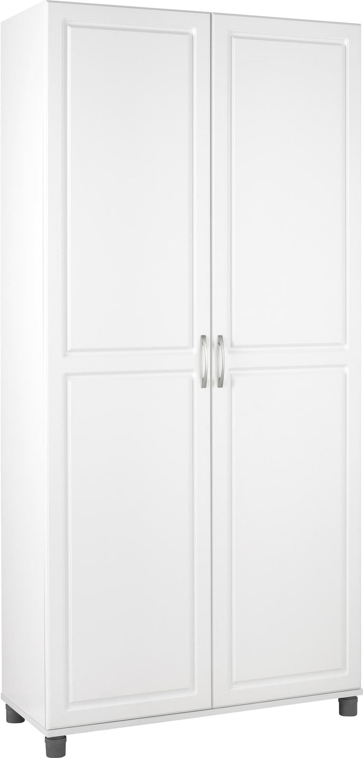 36" tall storage cabinet - White