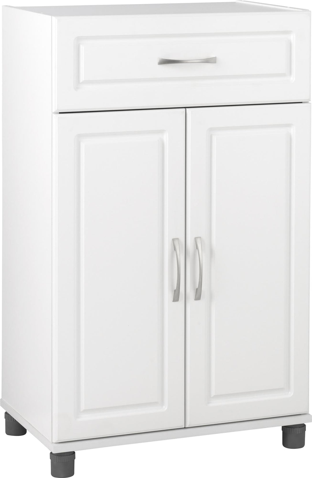 Kendall 24 Inch Multipurpose 2 Door Base Storage Cabinet with Drawer - White