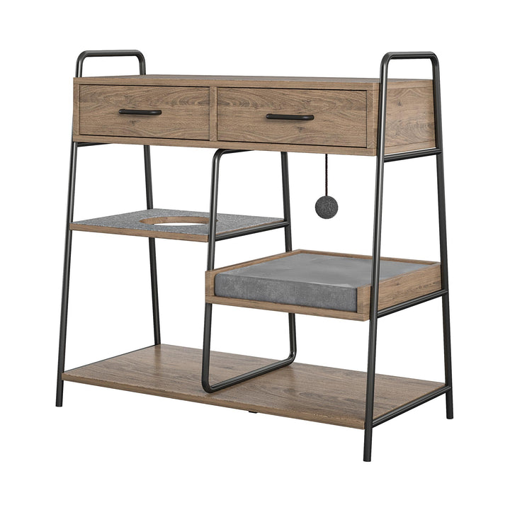 User reviews on O'Malley table with cat bed -  Rustic Oak