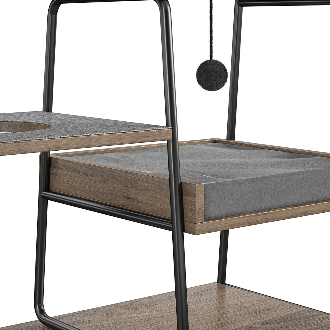 Accent tables with dual functionality -  Rustic Oak