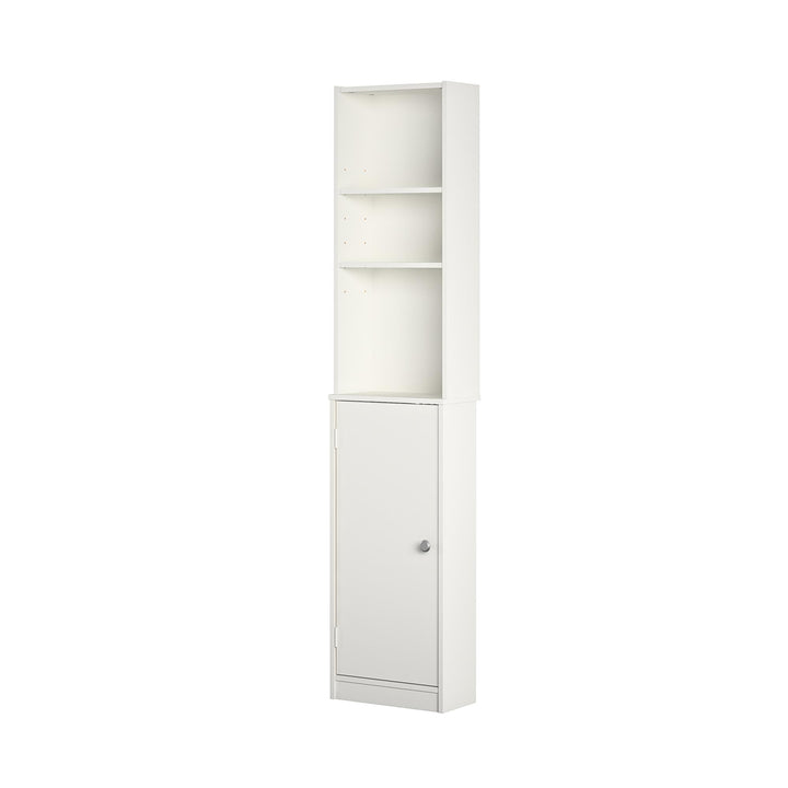 14" slim storage cabinet - White