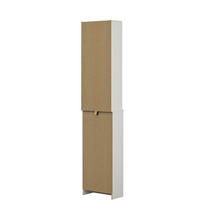 space-saving tall storage unit - White