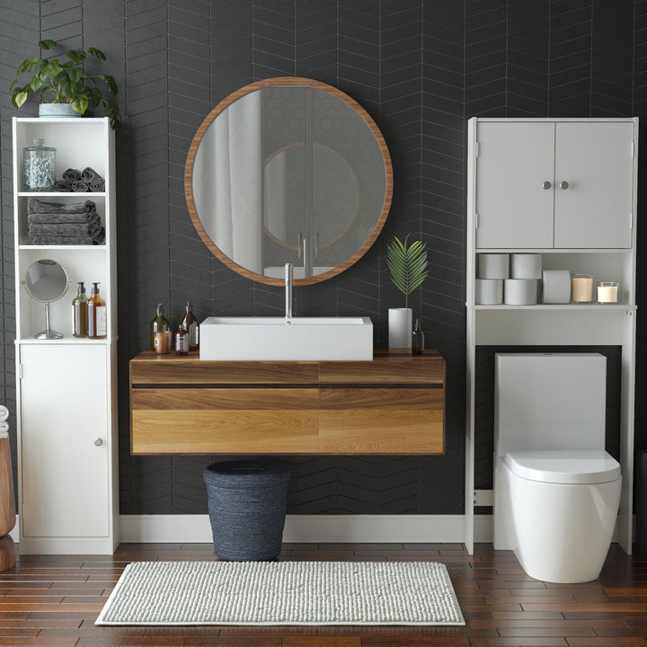 tall linen storage - White