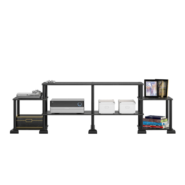 Condor brand TV stand with 6 compartments -  Black Oak