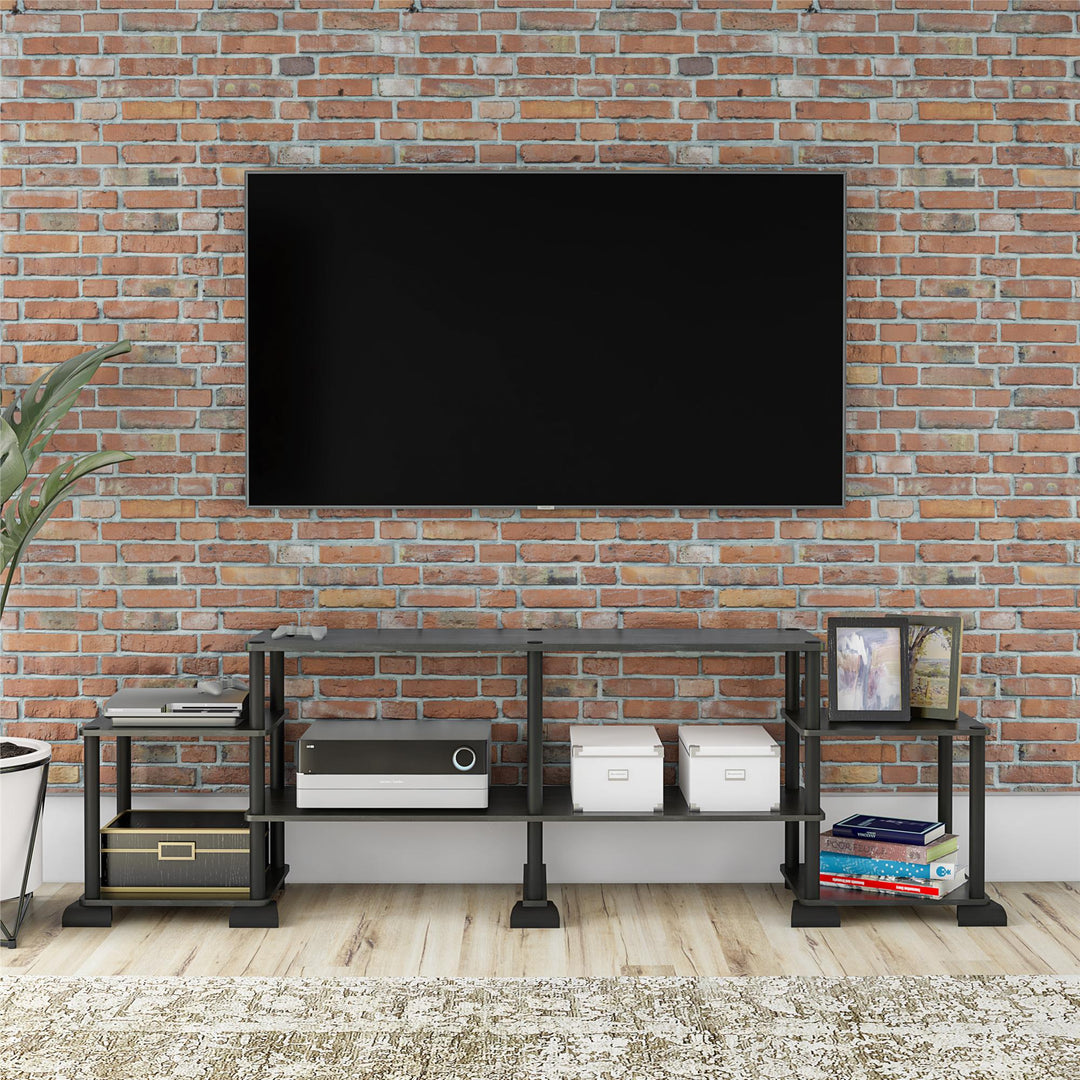 TV stand for 50 inch with ample storage -  Black Oak
