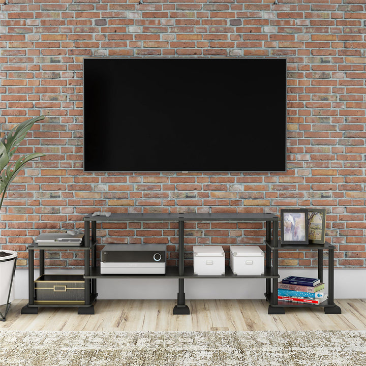 TV stand for 50 inch with ample storage -  Black Oak