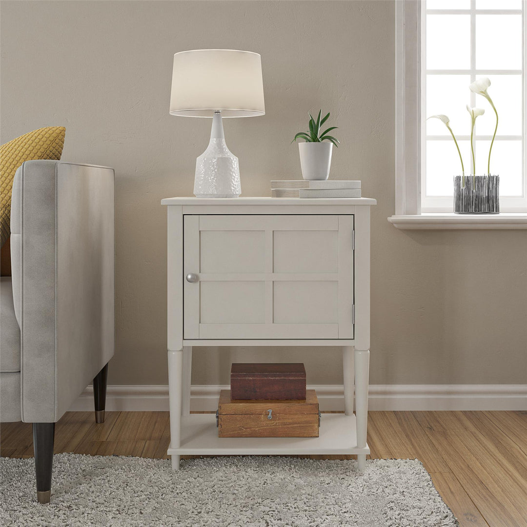 Three-shelf Fairmont decorative table -  White