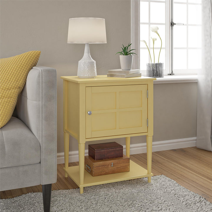 Elegant Fairmont table with three compartments -  Yellow