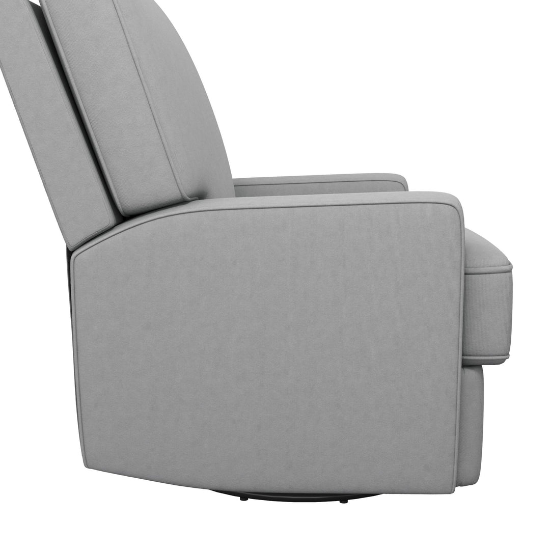 Comfortable Swivel Glider Recliner Chair -  Gray