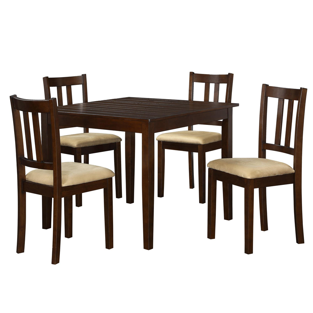 Redmond 5 Piece Traditional Dining Set with Table and 4 Chairs - Espresso