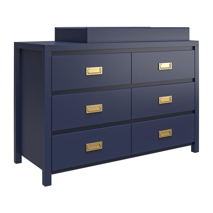 Safe and sturdy changing dresser with 6 drawers -  Navy