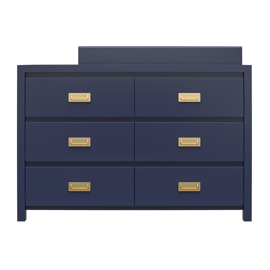 Modern nursery furniture with gold drawer pulls -  Dove Gray