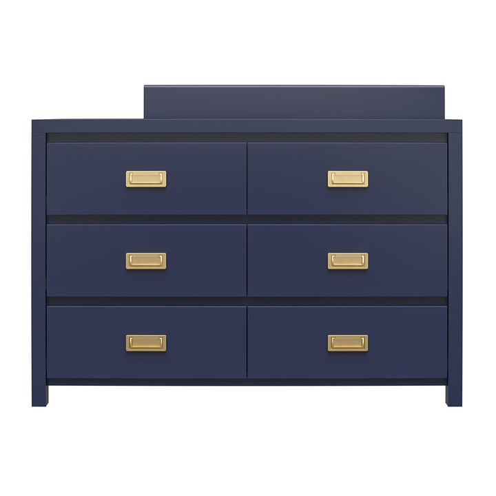 Modern nursery furniture with gold drawer pulls -  Dove Gray