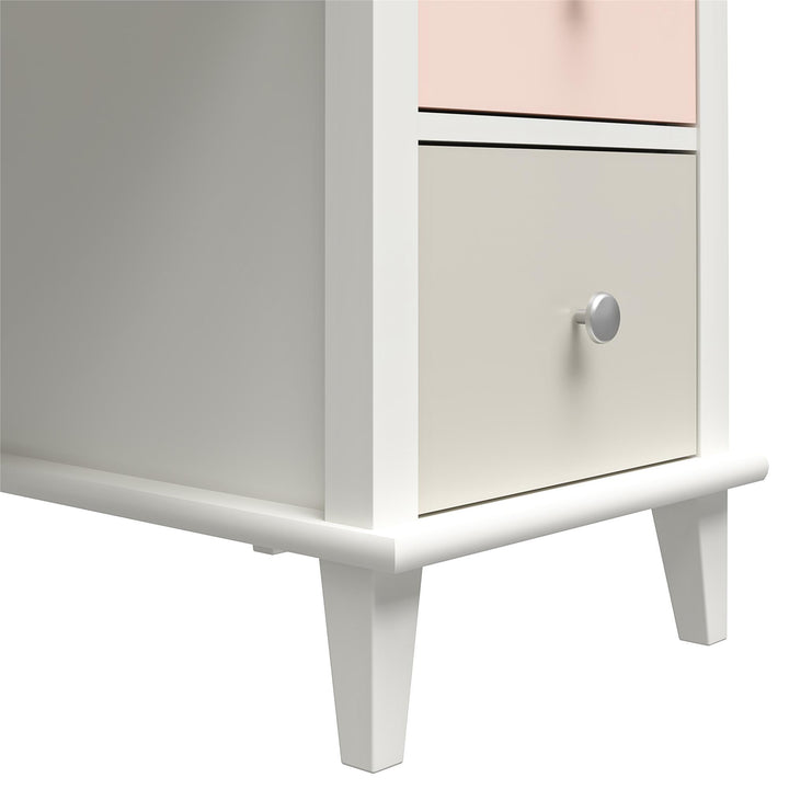 Monarch Hill Poppy Kids Desk with 2 Sets of Knobs - Peach