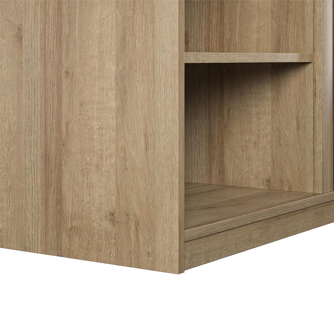  65 inch tv stand with fireplace - Natural
