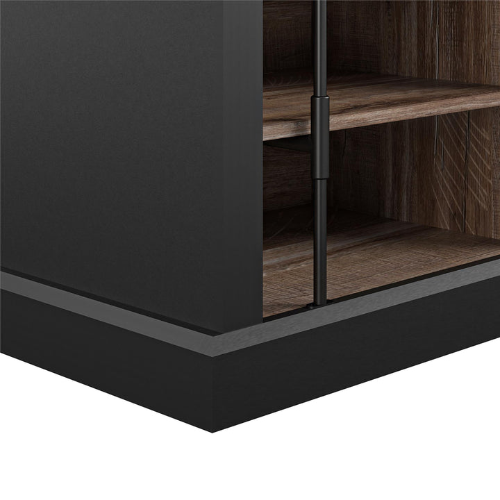 Hoffman fireplace media center -  Black