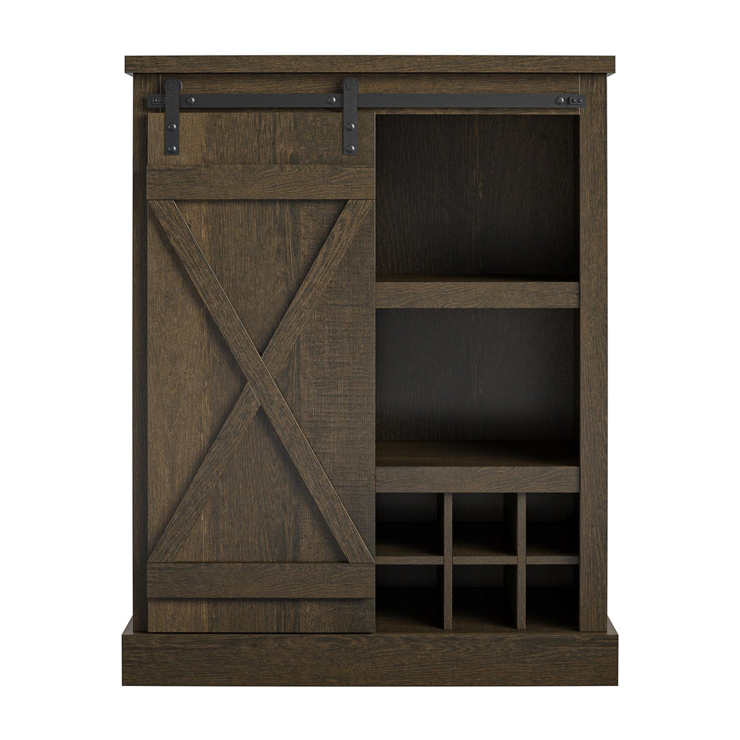 wine cabinets for dining room  - Brown Oak