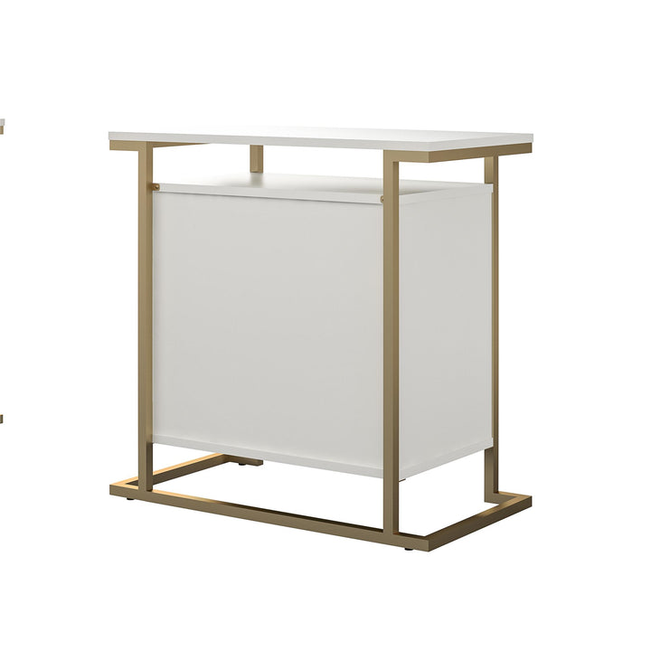 Sleek bar cabinets for apartments -  White
